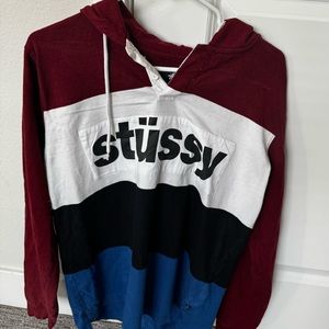 stussy long sleeve shirt hoodie